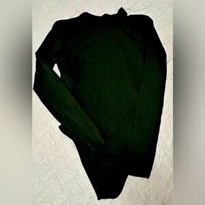 Black/silver fringe body suit